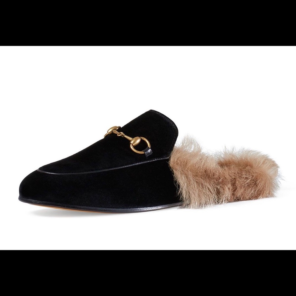 Gucci velvet princetown 36.5